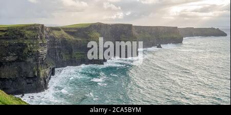 Scogliere di Moher, Burren, County Clare, Irlanda Foto Stock