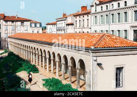 Europa, Francia, Occitanie, Midi-Pirenei, Tarn, Castres, vecchio chiostro, Foto Stock