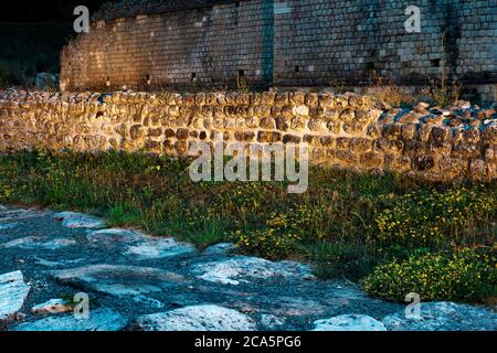 Francia, Val d'Oise, Parco Naturale Regionale francese Vexin, sito archeologico di Vaux de la celle, scavi archeologici di un sito gallo romano Foto Stock