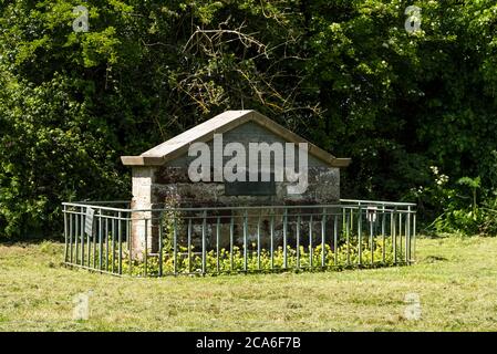 Villaggio memoriale a Shardlow, Derbyshire, Regno Unito Foto Stock