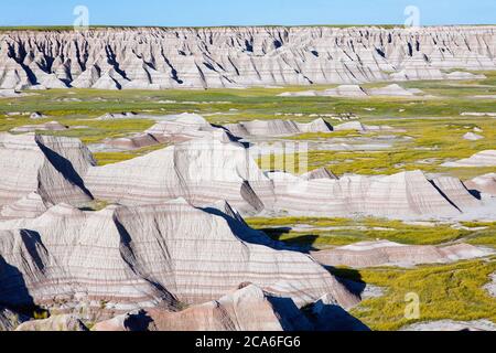 Badlands National Park: Vista dal Big Badlands Overlook Foto Stock