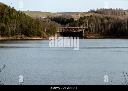 Pilchowice Brige (Polonia) Foto Stock