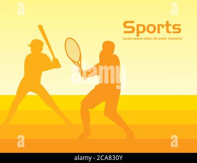 gruppo di persone atletiche che praticano silhouette sportive disegno vettoriale illustrazione Illustrazione Vettoriale