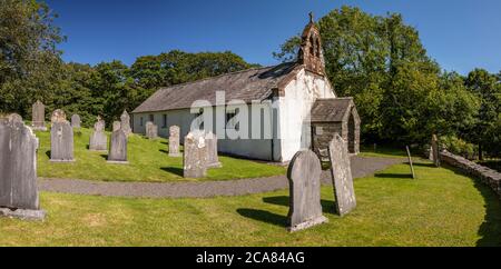 Chiesa e cimitero di Ulpha, Lake District, Cumbria, Inghilterra Foto Stock