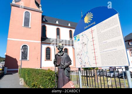 La Basilica di San Salvatore, a Prüm, Eifel, Renania-Palatinato, Germania Foto Stock