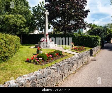 East Budleigh in fiore mostra. Anche un'esposizione di minedness civico. Foto Stock