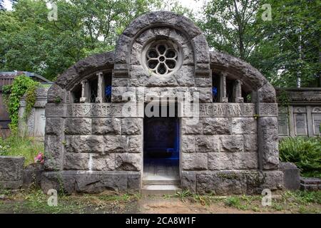 Friedhof Weißensee, cimitero di Weissensee, il più grande cimitero ebraico d'Europa Foto Stock