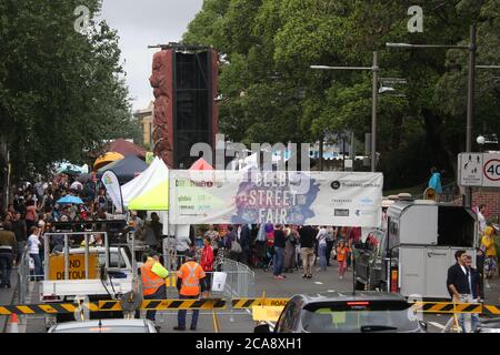 Fiera di Glebe Street 2015. Foto Stock