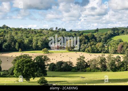 Nanteos Mansion è una casa di campagna del 18 ° secolo che si trova nella campagna a sud di Aberystwyth, Ceredigon, Galles. Foto Stock