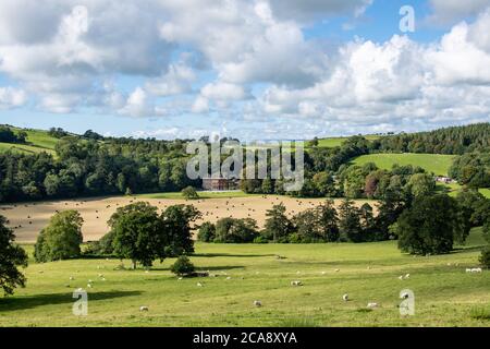 Nanteos Mansion è una casa di campagna del 18 ° secolo che si trova nella campagna a sud di Aberystwyth, Ceredigon, Galles. Foto Stock