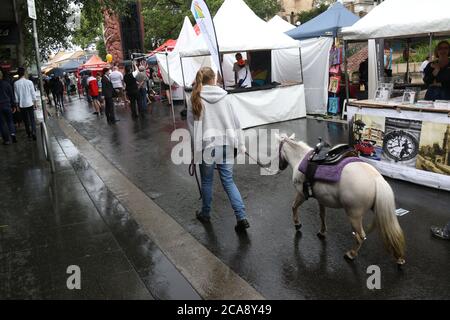 Fiera di Glebe Street 2015. Foto Stock