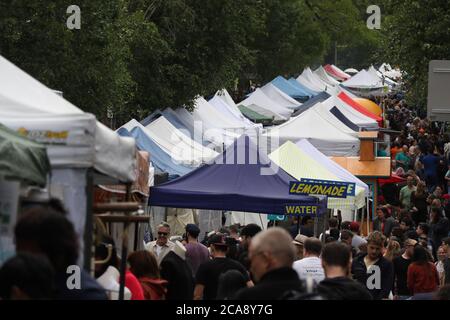 Fiera di Glebe Street 2015. Foto Stock