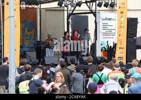 Fiera di Glebe Street 2015. Foto Stock