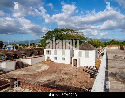 Fort Charles, vista elevata, Port Royal, Kingston Parish, Giamaica, Indie Occidentali, Caraibi, America Centrale Foto Stock