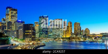 Skyline del quartiere centrale degli affari, Sydney, nuovo Galles del Sud, Australia, Pacifico Foto Stock