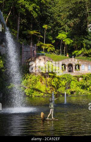 Monte Palace Giardino tropicale, Monte, Funchal, Madeira, Portogallo, Atlantico, Europa Foto Stock