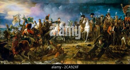 Napoleone Bonaparte nella battaglia di Austerlitz, 2 dicembre 1805, dipinto di François Gérard, 1810 Foto Stock