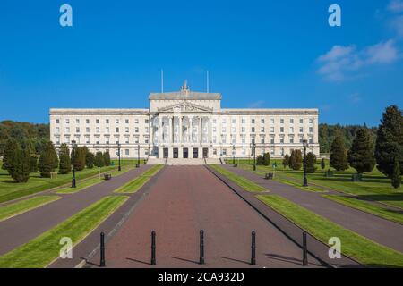 Stormont Parliament Buildings, Belfast, Ulster, Irlanda del Nord, Regno Unito, Europa Foto Stock