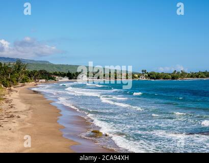 Frenchman's Beach, Treasure Beach, Saint Elizabeth Parish, Giamaica, Indie Occidentali, Caraibi, America Centrale Foto Stock