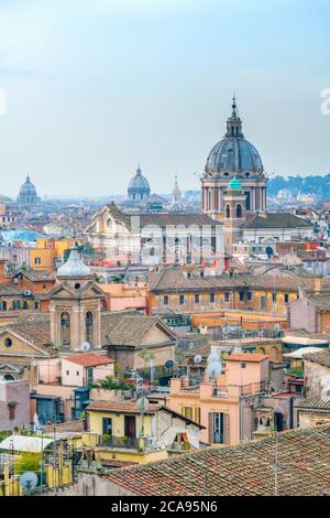 Basilica dei SS. Ambrogio e Carlo sul corso, Roma, Lazio, Italia, Europa Foto Stock