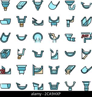 Le icone di rilegatura impostano il vettore piatto Illustrazione Vettoriale