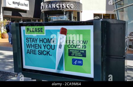 SAN FRANCISCO VIVE CON IL CORONAVIRUS Foto Stock