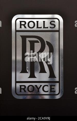 Londra, Regno Unito. 22 Giugno 2020. Logo della società Rolls Royce visto su uno degli showroom delle loro concessionarie di auto a Londra. Credit: Dave Rushen/SOPA Images/ZUMA Wire/Alamy Live News Foto Stock