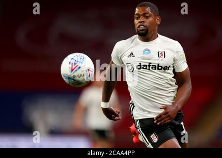 Wembley Stadium, Londra, Regno Unito. 4 agosto 2020. EFL Championship Playoff Football Final, Brentford contro Fulham; Ivan Cavaleiro di Fulham Credit: Action Plus Sports/Alamy Live News Foto Stock