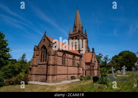 Chiesa di San Bartolomeo a Thurstaston Wirral maggio 2020 Foto Stock