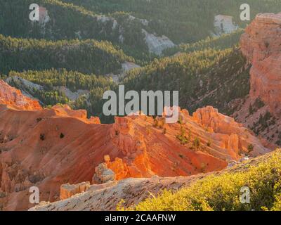 Splendido paesaggio visto da Chessman Ridge che si affaccia sul Cedar Breaks National Monument a Utah, USA Foto Stock