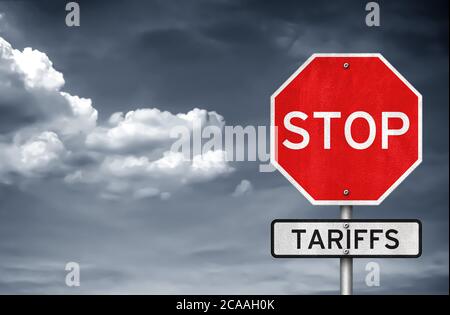 Tariffe di arresto Foto Stock