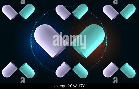 disegno astratto di un tablet aperto su sfondi d'arte Illustrazione Vettoriale