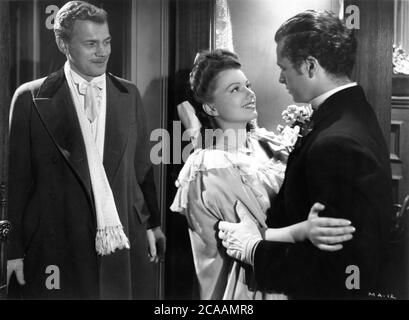 JOSEPH COTTEN ANNE BAXTER e TIM HOLT nel MAGNIFICO AMBERSONS 1942 regista ORSON WELLES Novel Booth Tarkington sceneggiatura Orson Welles RKO radio Pictures Foto Stock