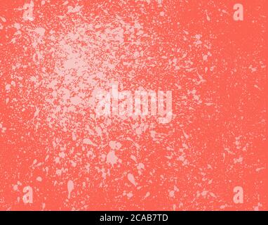 Ecco un'immagine di sfondo di vernice bianca spezzata su uno sfondo arancione. Foto Stock
