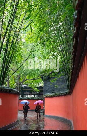 WU Hou Santuario di Chengdu. Foto Stock