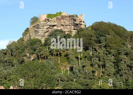 Castello di Beeston, Beeston, Castello medievale, fortificazione, Guerra civile, Forte, Guerra civile inglese, residenti reali, inglese, Cheshire, attrazione turistica Foto Stock