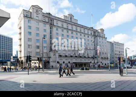 The Queens Hotel, City Square, Leeds, West Yorkshire Foto Stock