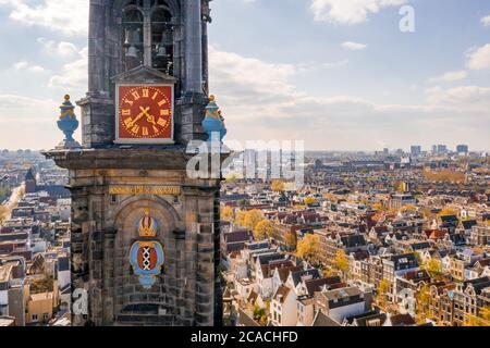 Westerkerk chruch ad Amsterdam, Paesi Bassi Foto Stock