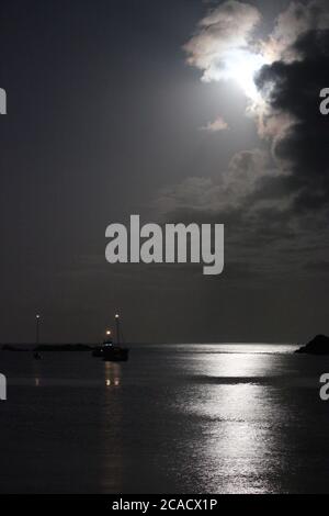 Moonlit Bay Foto Stock