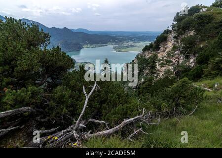 Sonnenspitz e Kochelsee, Baviera, Germania Foto Stock