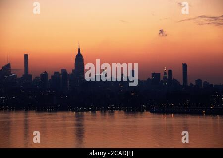 NYC sunrise Foto Stock