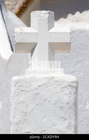 Chiesa di Santa Eularia, Santa Eulària des Riu, Ibiza, Isole Baleari, Spagna Foto Stock