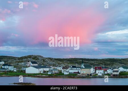 Sunset Sky, Fogo, Terranova e Labrador NL, Canada Foto Stock