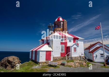 Faro di Bonavista, sito storico nazionale di Cape Bonavista, Terranova e Labrador NL, Canada Foto Stock