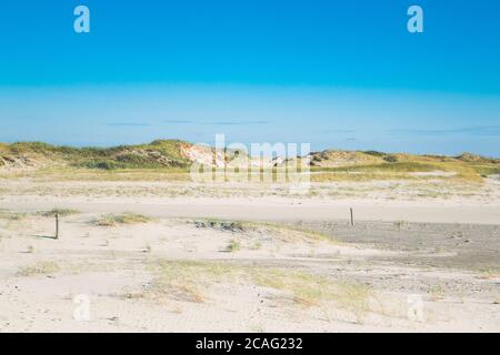 La spiaggia e le dune di sabbia di Sankt Peter-Ording Foto Stock