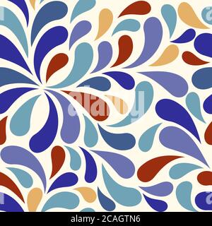 sfondo blu e marrone senza cuciture Foto Stock