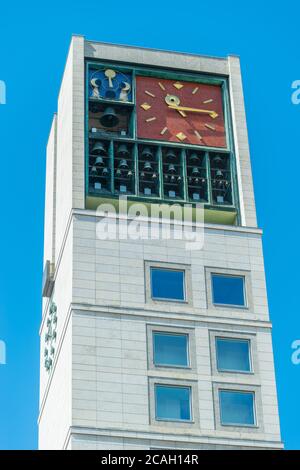 Marktplatz o Piazza del mercato nel centro della città, Stoccarda, Stato federale Baden-Württemberg, Germania del Sud, Europa centrale Foto Stock