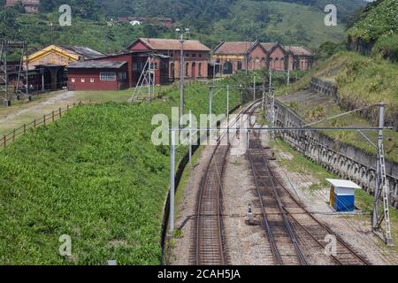 Vista di Paranapiacaba, distretto di Santo Andre - SP - Brasile Foto Stock