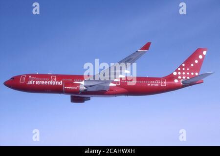 AIR GROENLANDIA AIRBUS A330-200 OY-GRN. Foto Stock