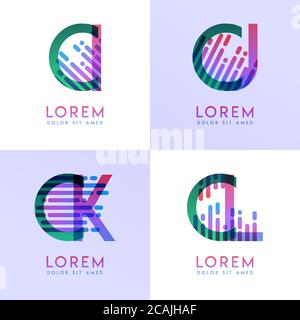 Logo alfabetico per biglietti da visita, presentazione, volantino, documento, brochure, sito Web, cellulare. Può essere utilizzato per il marketing, la pubblicità, la promozione per onlin Illustrazione Vettoriale